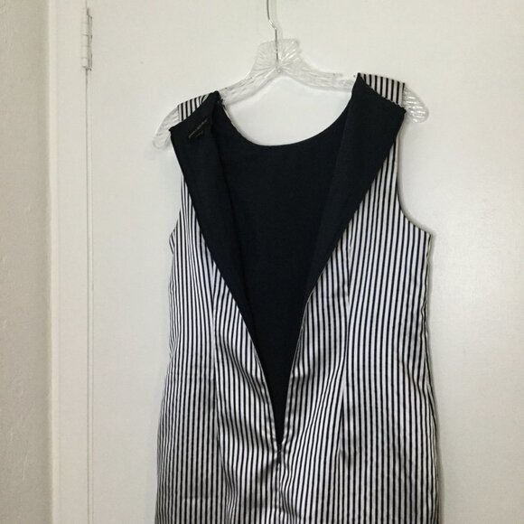 Banana Republic Navy Stripe Double Bow Shift Dress - Picture 6 of 10